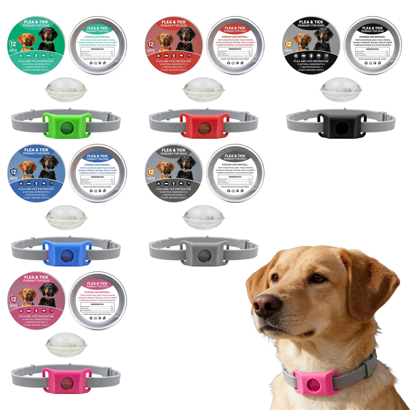 Přívěsek proti blechám a klíšťatům pro psy