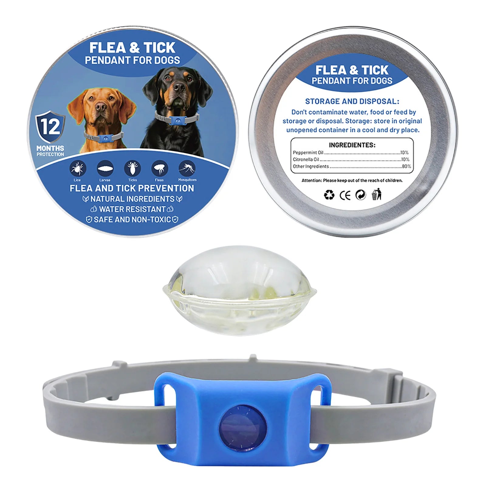 Přívěsek proti blechám a klíšťatům pro psy