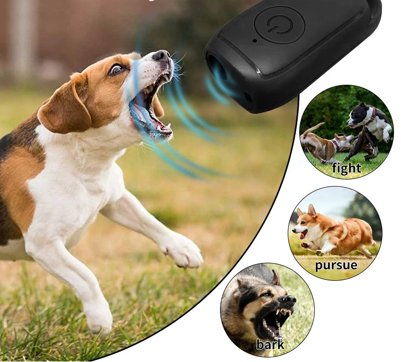 Ultrazvukový odpůzovač psů se stroboskopem