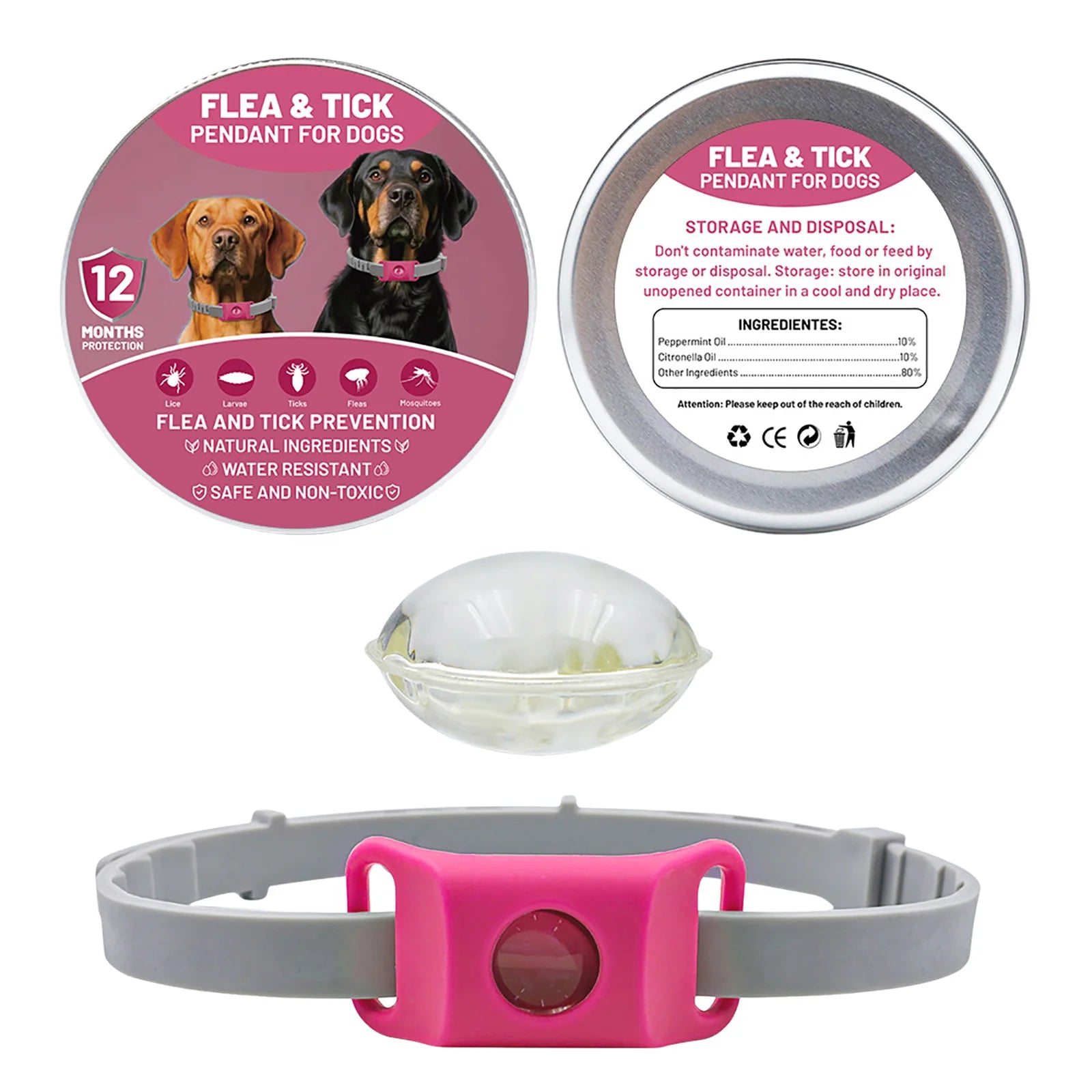 Přívěsek proti blechám a klíšťatům pro psy