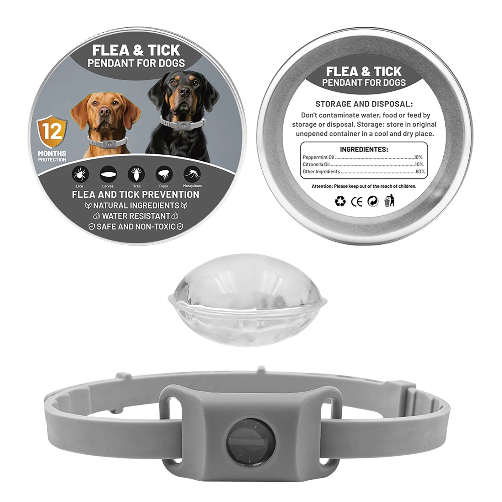 Přívěsek proti blechám a klíšťatům pro psy