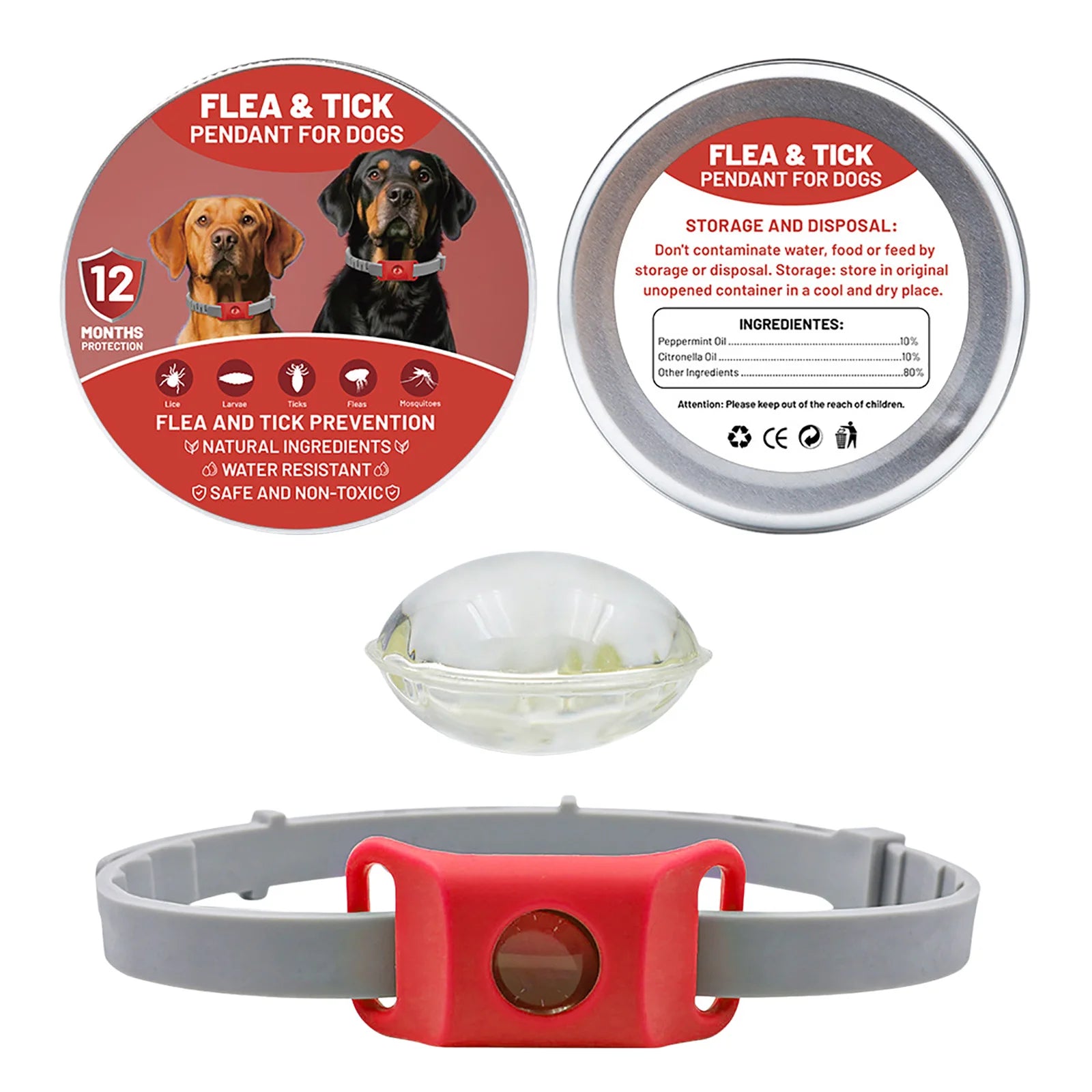 Přívěsek proti blechám a klíšťatům pro psy