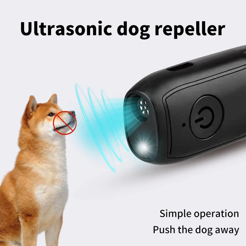 Ultrazvukový odpůzovač psů se stroboskopem