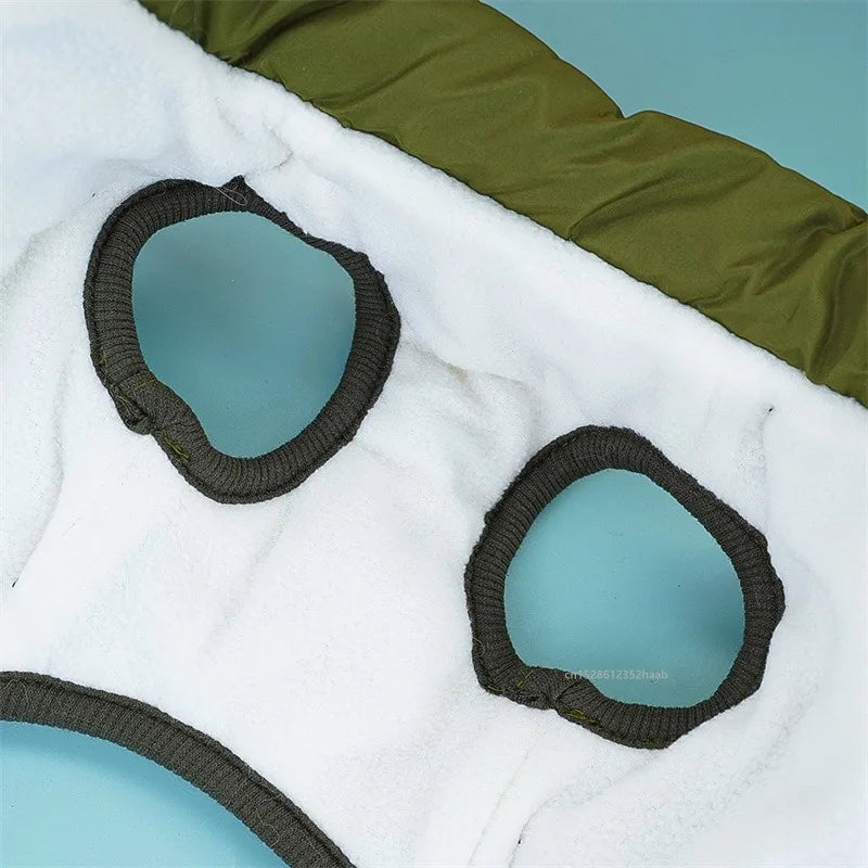 Zimní voděodolná bunda pro psy s postrojem – S M L XL XXL