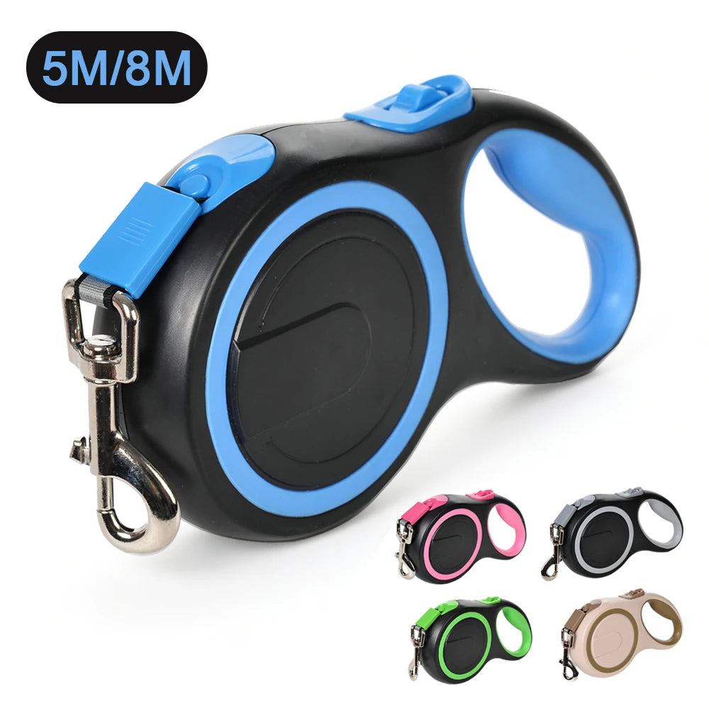 Automatické navíjecí vodítko pro psy – 5m nebo 8m