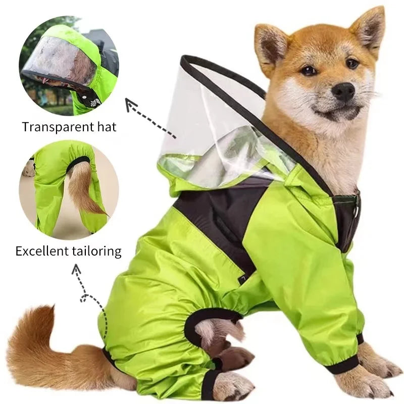 Voděodolná pláštěnka pro psy – kombinéza s potiskem, XS-4XL