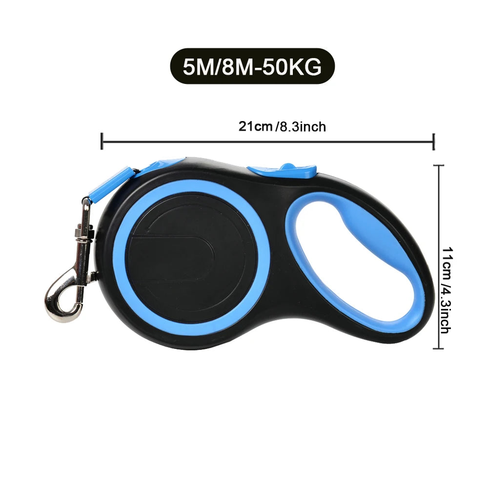 Automatické navíjecí vodítko pro psy – 5m nebo 8m