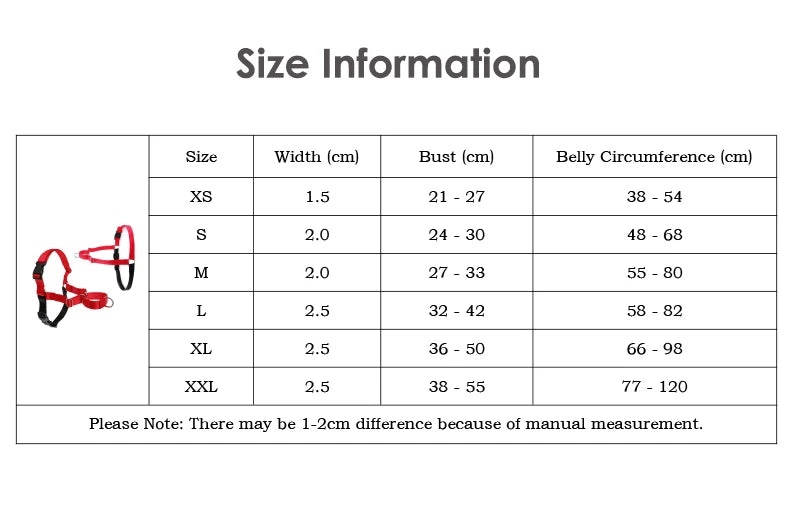 Nylonový postroj pro psy – nastavitelný, anti-únik, všechny velikosti