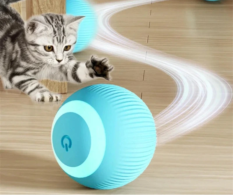 Chytrý interaktivní míček pro psy a kočky – USB nabíjení
